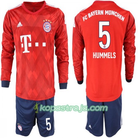 Billiga Fotbollströjor FC Bayern München Hummels 5 Barn Hemma tröja 2018/19 Långärmad